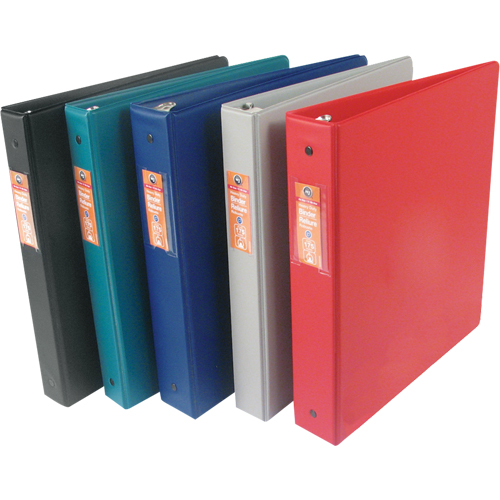 Vinyl Binders, 11" x 8-1/2" x 2", Red Planification Entrepots Molloy