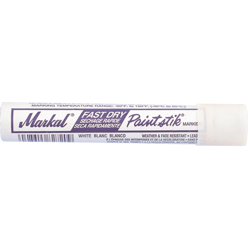 Fast Dry Paintstik&reg; Paint Marker -50° to 150°F, Solid Stick, White Planification Entrepots Molloy