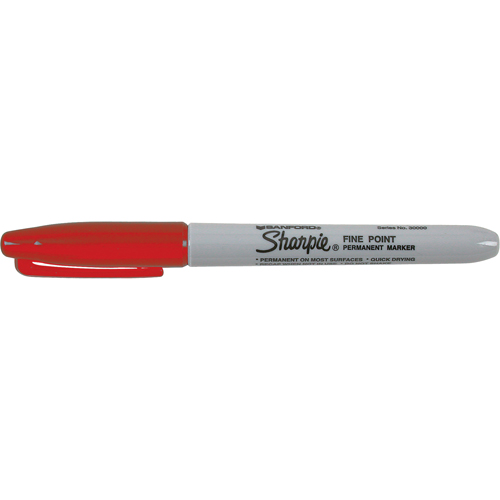Marqueurs permanents - #15, Fin, Rouge Planification Entrepots Molloy