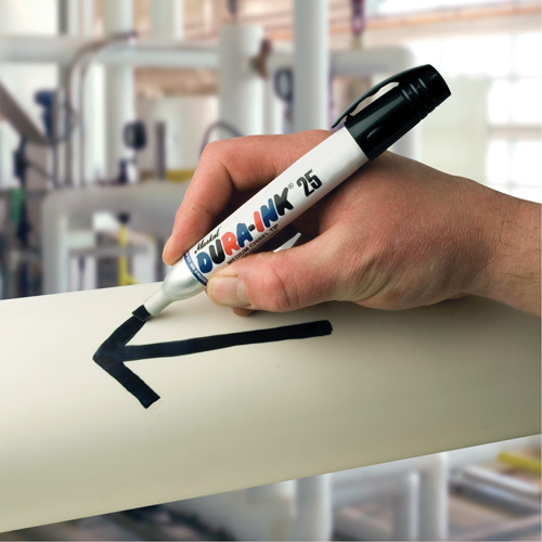 Dura-Ink&reg; Markers - #25 Felt-Tip, Chisel, Red Planification Entrepots Molloy