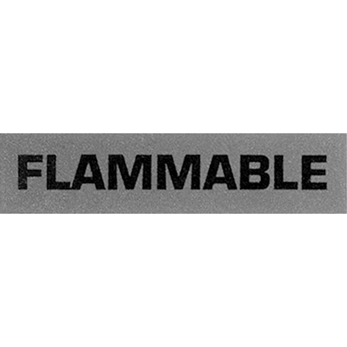&eacute;tiquettes pour traitement sp&eacute;cial Flammable, 5" lo x 2" la, Noir/rouge Planification Entrepots Molloy