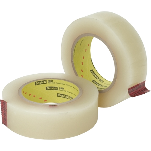 Ruban extensible, &eacute;paisseur 6 mils, 38,1 mm (1-1/2") x 55 m (180')  Planification Entrepots Molloy