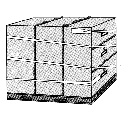 Ruban extensible, &eacute;paisseur 5 mils, 38,1 mm (1-1/2") x 55 m (180')  Planification Entrepots Molloy