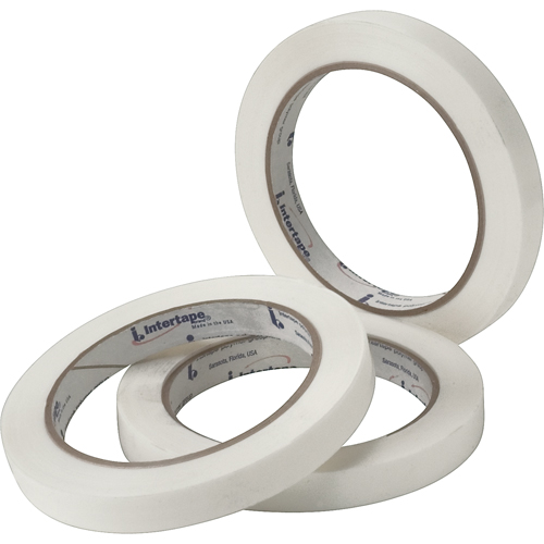 White General Purpose Strapping Tape, 2.7 mils Thick, 12 mm (47/100") x 54.864 m (180')  Planification Entrepots Molloy