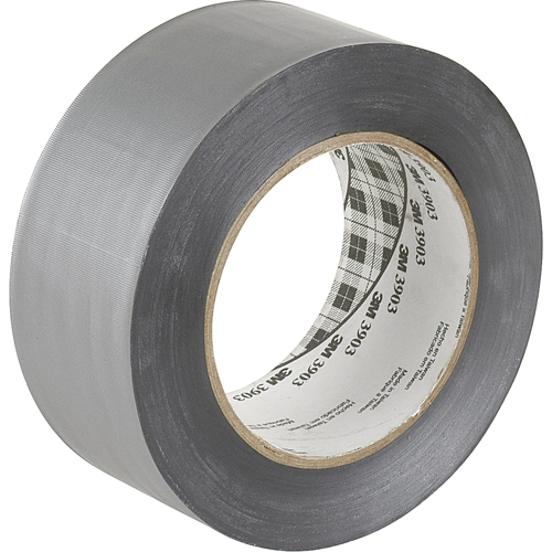 3903 Vinyl Duct Tape, 50 mm (2") W x 45.5 m (149.25') L, 6.3 mils, Grey Planification Entrepots Molloy