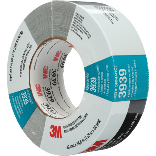 Ruban adh&eacute;sif 3939, 9 mils, Argent, 48 mm (2") x 55 m (180') Planification Entrepots Molloy