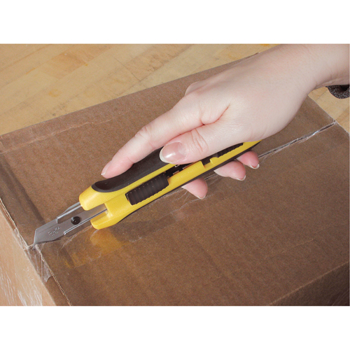 Five-Position Safety Knife, 18 mm, Silver, Rubber Handle Planification Entrepots Molloy