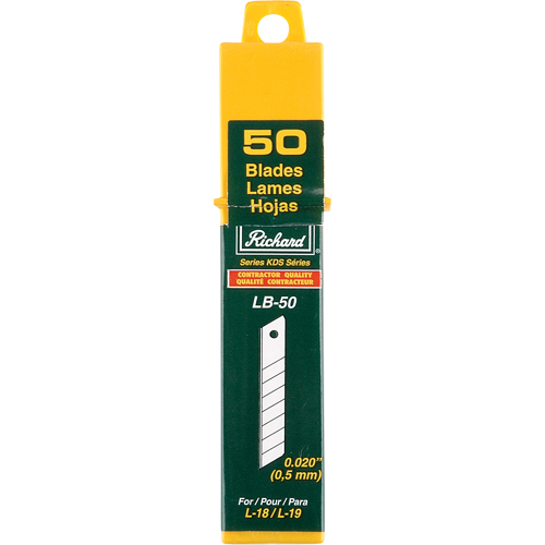 Lames de rechange, Style Cassable Planification Entrepots Molloy