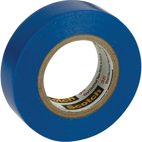 Scotch&reg; 35 Colour Coded Tape, 12.7 mm (1/2") x 20.1 m (66'), Blue, 7 mils Planification Entrepots Molloy