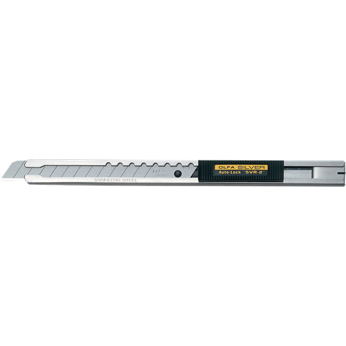 Couteau de pr&eacute;cision pour travaux de s&eacute;rie standard, 9 mm, Acier inoxydable, Prise en Acier inoxydable Planification Entrepots Molloy