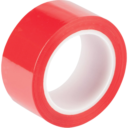 Ruban &agrave; coller rouge, 48 mm (1-22/25") x 66 m (216,5')  Planification Entrepots Molloy