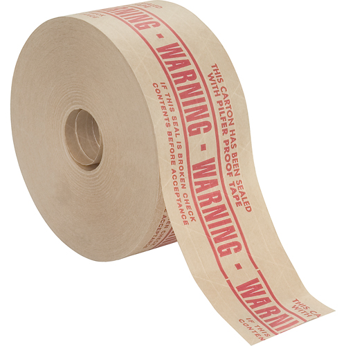 Pre-Printed Gummed Tapes, 72 mm (2-4/5") x 137 m (449.475'), Kraft Planification Entrepots Molloy