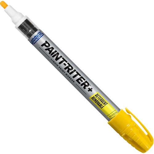Paint-Riter&reg;+ Detergent Removable Paint Marker, Liquid, Yellow Planification Entrepots Molloy