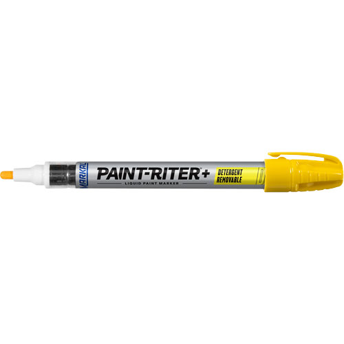 Paint-Riter&reg;+ Detergent Removable Paint Marker, Liquid, Yellow Planification Entrepots Molloy