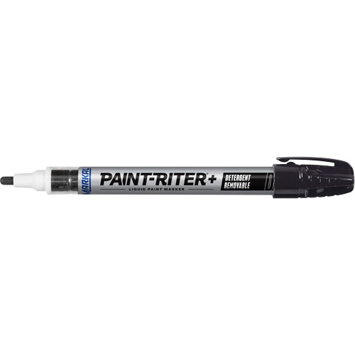 Marqueur &agrave; peinture nettoyable au d&eacute;tergent Paint-Riter+, Liquide, Noir Planification Entrepots Molloy