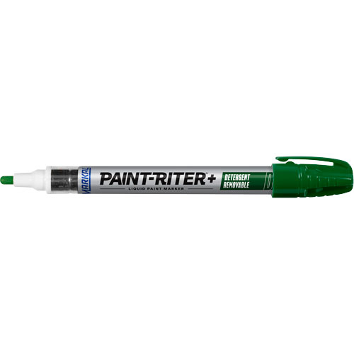 Paint-Riter&reg;+ Detergent Removable Paint Marker, Liquid, Green Planification Entrepots Molloy
