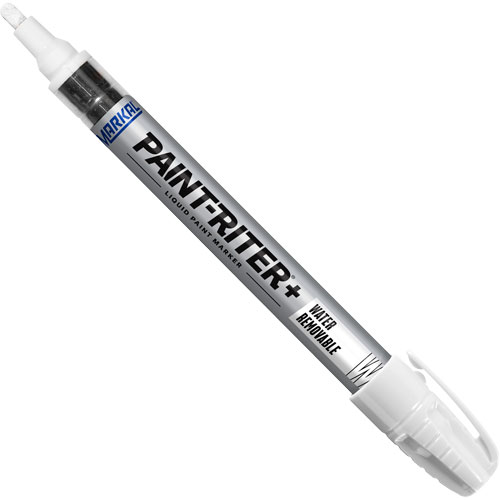 Paint-Riter&reg;+ Water Removable Paint Marker, Liquid, White Planification Entrepots Molloy