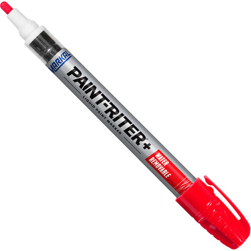 Marqueur &agrave; la peinture nettoyable &agrave; l'eau Paint-Riter+, Liquide, Rouge Planification Entrepots Molloy