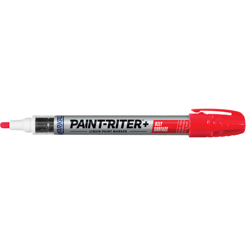 Marqueur pour surfaces huileuses Paint-Riter +, Liquide, Rouge Planification Entrepots Molloy