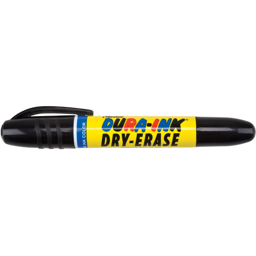 Dura-Ink&reg; Dry Erase Ink Markers, Black, Bullet Tip Planification Entrepots Molloy