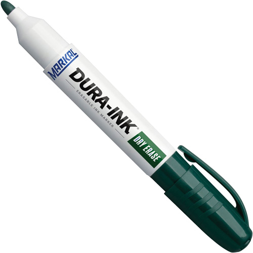 Dura-Ink&reg; Dry Erase Ink Markers, Green, Bullet Tip Planification Entrepots Molloy