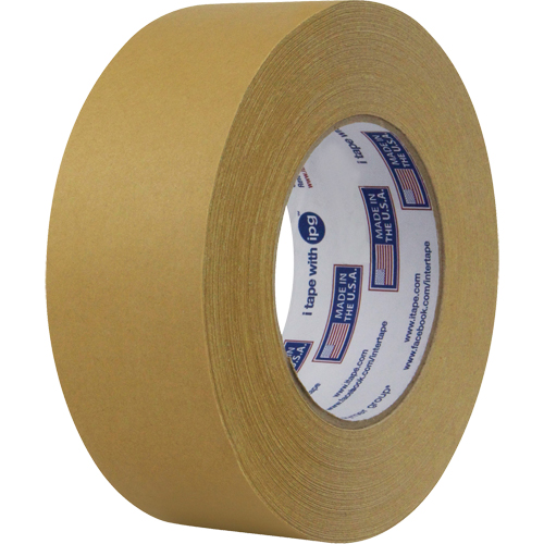 Utility Paper Flatback Tape, 48 mm (2") x 54.8 m (180'), Kraft Planification Entrepots Molloy