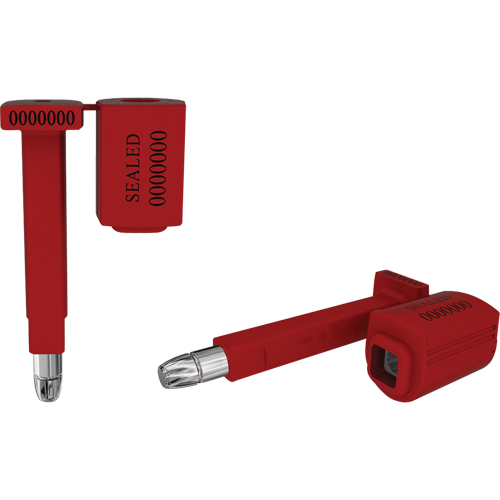 Scell&eacute;s de haute s&eacute;curit&eacute; Locktainer, 3-1/4", M&eacute;tal, Scell&eacute; &agrave; boulon Planification Entrepots Molloy