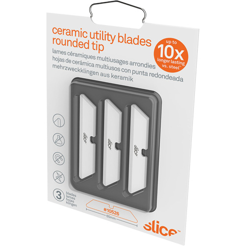 Slice Lames &agrave; extr&eacute;mit&eacute; arrondie pour couteau utilitaire en c&eacute;ramique, Style Simple Planification Entrepots Molloy