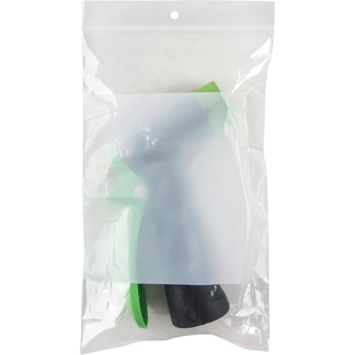 Sacs en poly avec espace inscriptible blanc, Refermable, 8" x 5", 2 mils Planification Entrepots Molloy