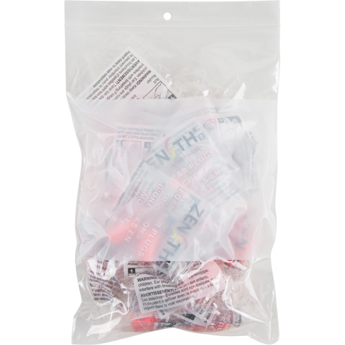 White Block Poly Bags, Reclosable, 9" x 6", 2 mils Planification Entrepots Molloy
