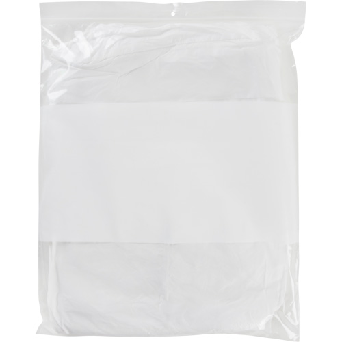 Sacs en poly avec espace inscriptible blanc, Refermable, 15" x 12", 2 mils Planification Entrepots Molloy