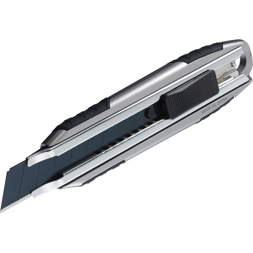 Knife with Auto-Lock, 18 mm, Carbon Steel, Heavy-Duty, Aluminum Handle Planification Entrepots Molloy