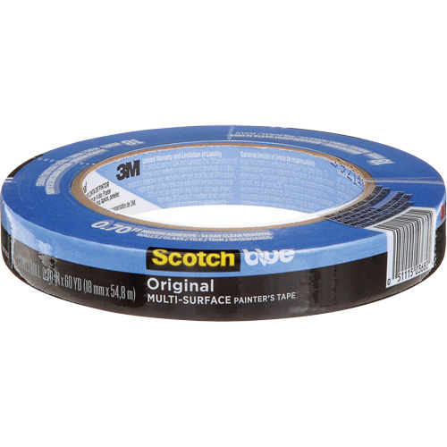 ScotchBlue Original Multi-Surface Painter's Tape 2090, 18 mm (3/4") x 54.8 m (180'), Blue Planification Entrepots Molloy
