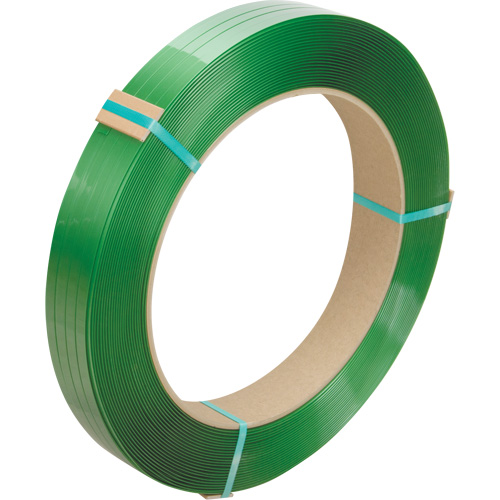 Strapping, Polyester, 1/2" W x 3380' L, Green, Manual Grade Planification Entrepots Molloy
