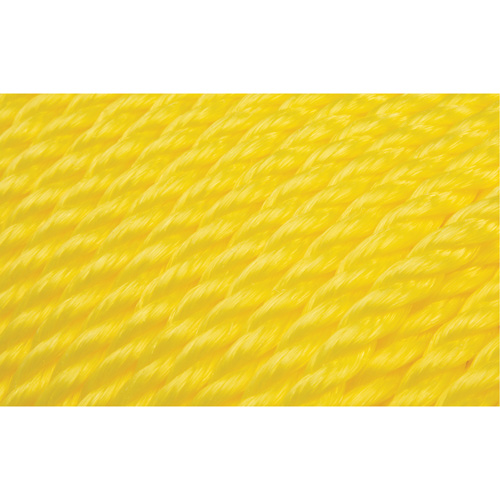 3/8" Braided Yellow Rope, Polypropylene, 630' Planification Entrepots Molloy