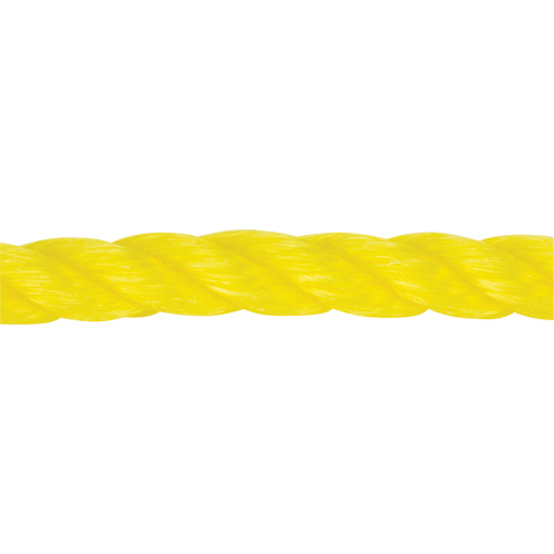 1/2" Braided Yellow Rope, Polypropylene, 335' Planification Entrepots Molloy