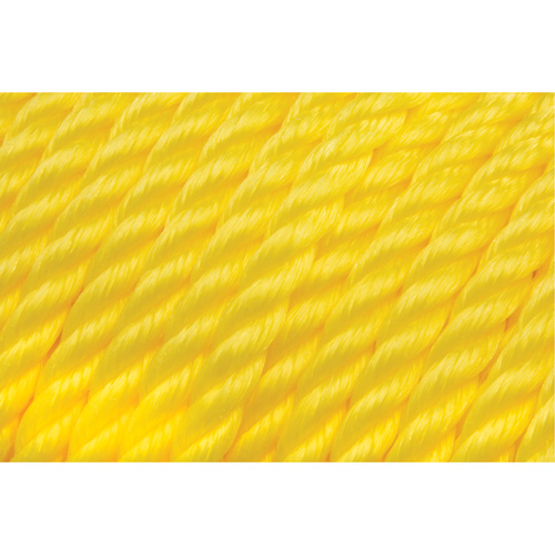 1/2" Braided Yellow Rope, Polypropylene, 335' Planification Entrepots Molloy