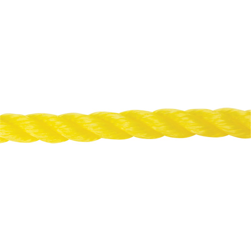 5/8" Braided Yellow Rope, Polypropylene, 200' Planification Entrepots Molloy
