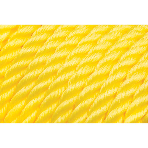 5/8" Braided Yellow Rope, Polypropylene, 200' Planification Entrepots Molloy