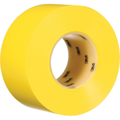 Durable Floor Marking Tape 971, 3" x 108', Vinyl, Yellow Planification Entrepots Molloy