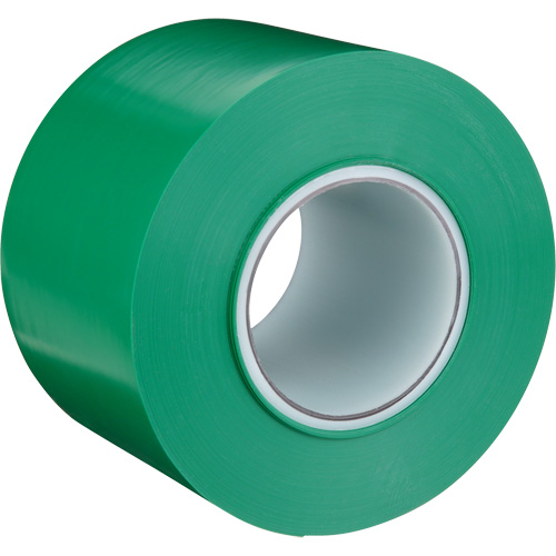 Durable Floor Marking Tape 971, 4" x 108', Vinyl, Green Planification Entrepots Molloy