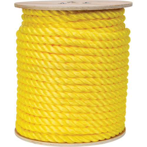 Corde jaune tress&eacute;e, Polypropyl&egrave;ne, 300' Planification Entrepots Molloy