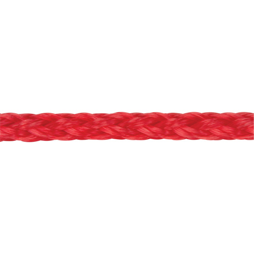 Corde rouge tress&eacute;e, Polypropyl&egrave;ne, 500' Planification Entrepots Molloy