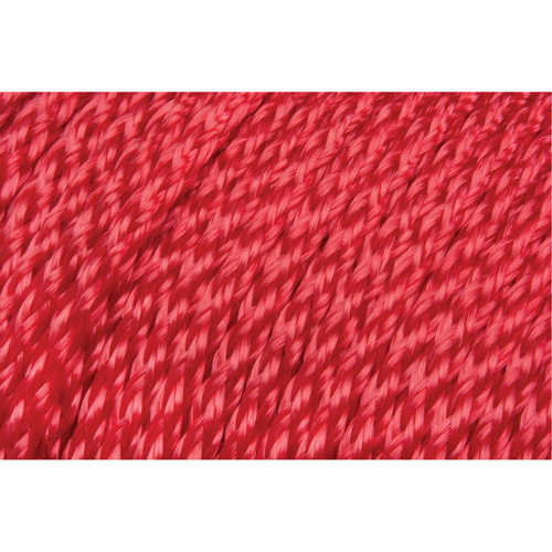 Corde rouge tress&eacute;e, Polypropyl&egrave;ne, 500' Planification Entrepots Molloy