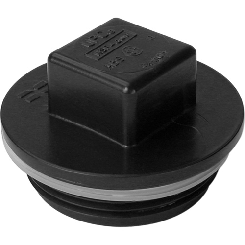 Bouchon filet&eacute;, Regard de nettoyage, 1-1/4" dia., Plastique Planification Entrepots Molloy
