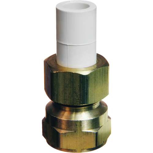 Adaptateur de transition, 1/2" dia., Laiton/PVC-C Planification Entrepots Molloy
