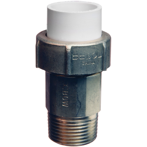 Raccord union, 3/4", Laiton/PVC-C Planification Entrepots Molloy
