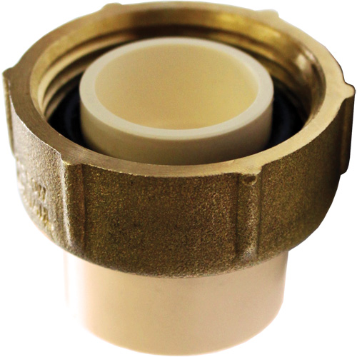 Adaptateur pour boîtier de compteur d'eau, 3/4" x 1" dia., PVC-C Planification Entrepots Molloy