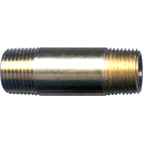 Long Pipe Nipple, Brass, 1/4", NPT x NPT Planification Entrepots Molloy