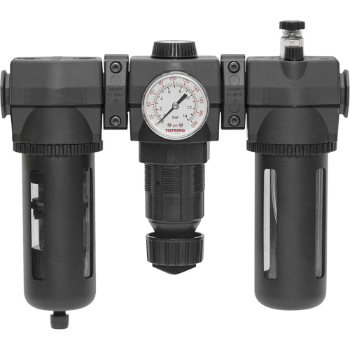 Filtre, d&eacute;tendeur & lubrificateur Modulair 400 avec drain manuel & bol standard, 3/4" NPTF Planification Entrepots Molloy